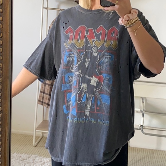 Acdc Urban Outfitters Graphic Tee 